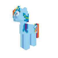 rainbow dash (in new worlds. like double rainboom by zacheryrich)