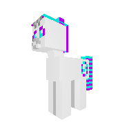 teal & purple pony
