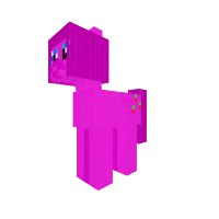 Pinkie Pie (shriaght hair and Apple Jack's cutiemark)