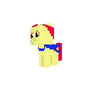 Apple bloom wearing crusaders uniform