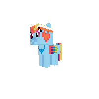 Exsesising Rainbow Dash(No cuty mark)