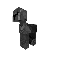Pony with ebony armor