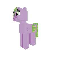 Spike as a pony
