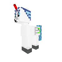 WhiteAndBluePony