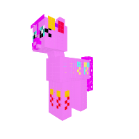 Rainbow fyed Pinkie Pie