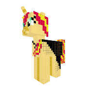 Sunset shimmer in her coat
