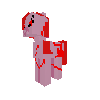 Corrupted pinkies cupcake