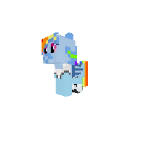 New creation of Rainbow Dash (Portal Filly with better eyes)