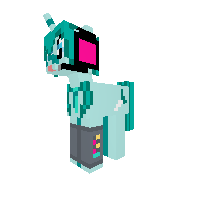 hatsune miku with head set