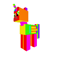 Rainbow pony
