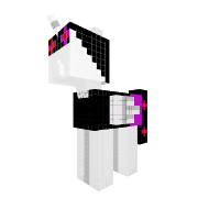 slender woman as a pony