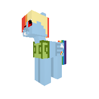Rainbow Dash as a Crazy Vampire
