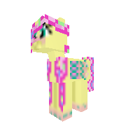 Rainbowfied Fluttershy with long hair
