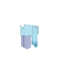 Elsa dress with cape (after "let it go")