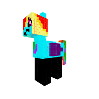 rainbow dash with bat wings