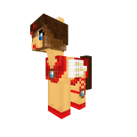 Girl Pony In red (MLPS)