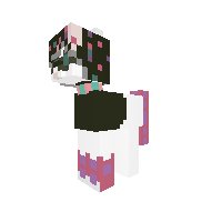 Darling icywolf after she wolfed down a icecream sundae