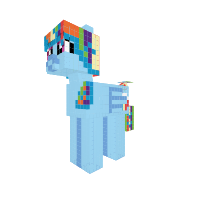 messy rainbow dash