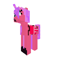 Anime fox as a horse