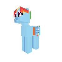 Rainbow dash (after vinella cut her mane)