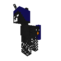 Shadow Herobrine Dragon Pony