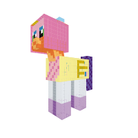 mix of rainbow dash,pinkie pie,apple jack,flutter shy,rarity,and twilight sparkle