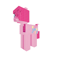 pinkie... with a srait mane