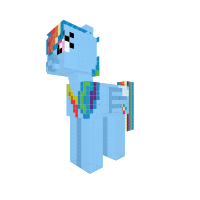 Rainbow Dash (With element of loyalty)