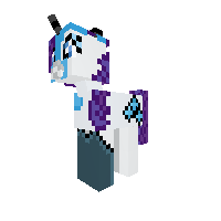 rarity with her call of pony dute suit on