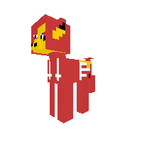 Pikachu with red clothes