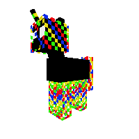Evil rainbow ghost
