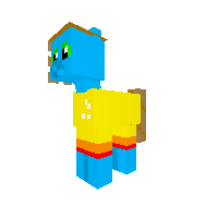 my brother as a pony (rainbow power)