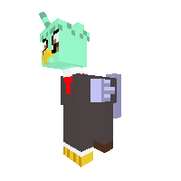 strike in a presdent suit