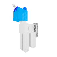 Minecraft blue pony