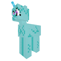 Blue Fluffy Unicorn