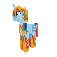 rainbow dash with phoenix armor