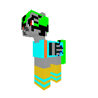 My oc in a Portal 2 suit