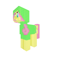 Fluttershy with green hoodie