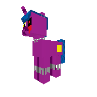 Evil robot pony