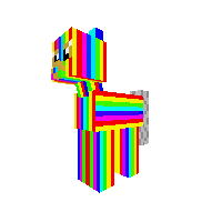 Rainbow pony