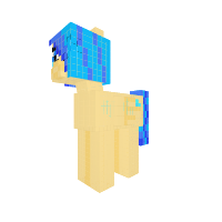 cool blue pony